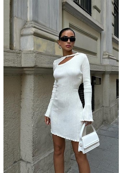 Lilian Cut Out Mini Elbise 2819