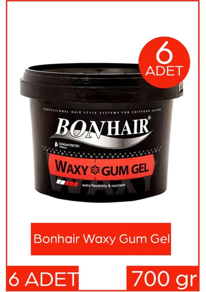 Waxy Gum Gel Wax Jöle 700 ml 6 Adet