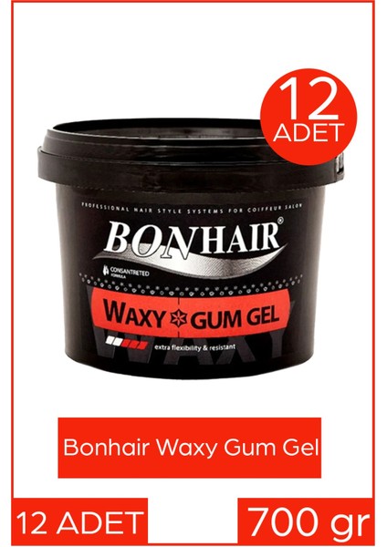 Waxy Gum Gel Wax Jöle 700 ml 12 Adet