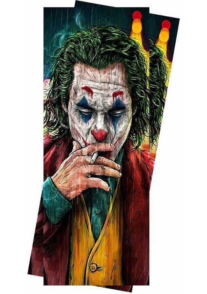 Joker Seri 1 Araç Kapı Direk Kaplama Folyo Sticker 2'li (Sağ&sol) modelleri