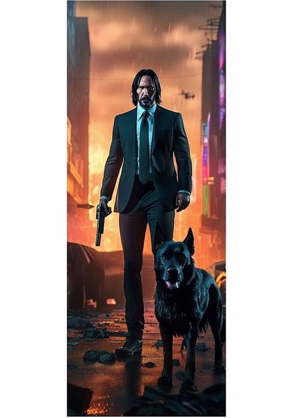 John Wick Baskılı Araç Kapı Direk Kaplama Folyo Sticker 2'li (Sağ&sol) fiyatları