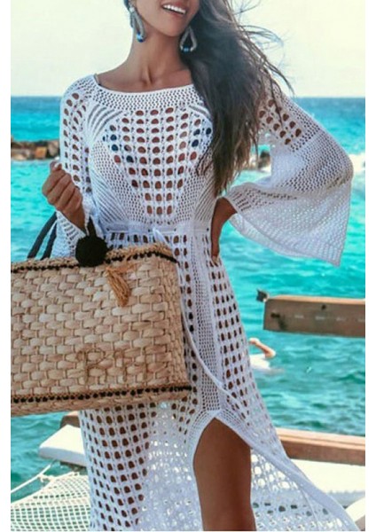 Kadın Yarasa Kol Triko Maxi Boy Pareo fırsatları