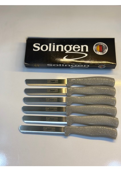 Solingen 6‘lı Simli Gri Micro Et Sebze Doğrama Bıçağı Seti