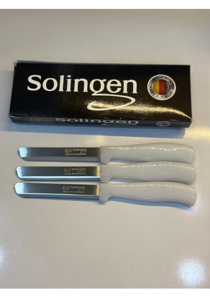 Solingen 3’lü Simli Beyaz Micro Et Sebze Doğrama Bıçağı Seti