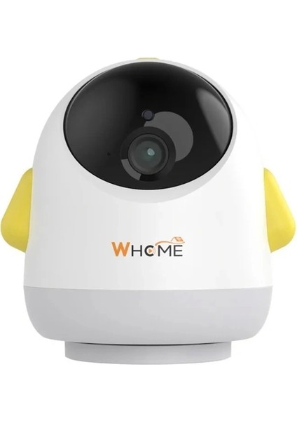 Yapay Zeka Destekli 360° Gece Görüşlü Sarı Wifi Bebek Güvenlik Kamerası