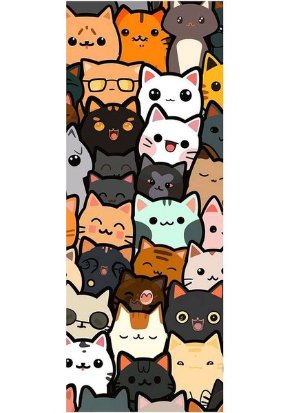 Çılgın Kediler Baskılı Araç Kapı Direk Kaplama Folyo Sticker 2'li (Sağ&sol) fiyatları