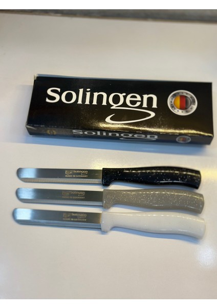 Solingen 3’lü Simli Micro Et Sebze Doğrama Bıçağı Seti
