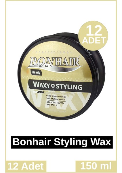 Styling Wax Heady 150 ml 12 Adet