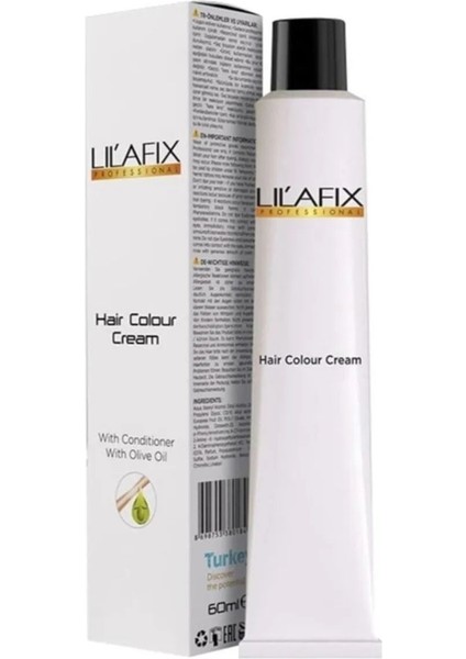 Lıl'afıx 2’li 8/0 Açık Kumral Profesyonel Saç Boya Kremi 60 ml + 2’li %6 (20 Vol) Oksidan Krem Seti
