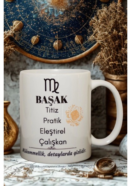 Başak Burcu Temalı Burç Bardağı Kupa