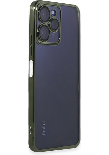 Xiaomi Redmi 12 Kılıf Razer Lensli Silikon - Yeşil Dpmah