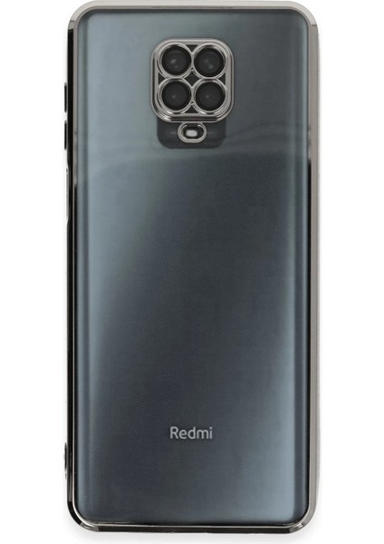 Xiaomi Redmi Note 9 Pro Kılıf Razer Lensli Silikon - Gümüş Dpmah