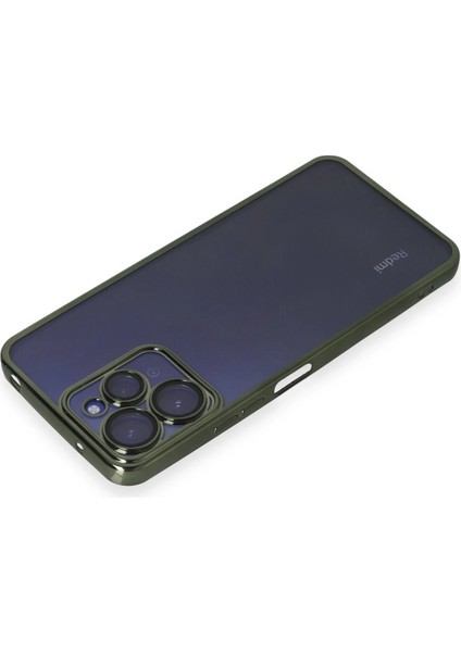 Xiaomi Redmi 12 Kılıf Razer Lensli Silikon - Yeşil Dpmah