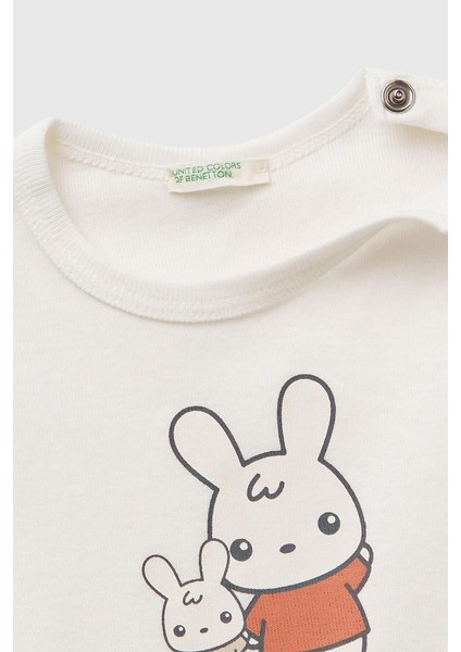 Kız Bebek T Shirt Ekru 3I9WA1062 modelleri