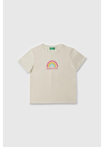 Kız Çocuk T Shirt Beyaz BNT-G21814