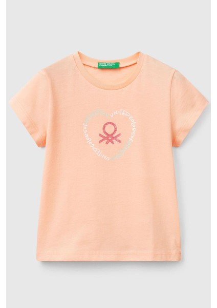Kız Çocuk T Shirt Somon 3I1XG10HU