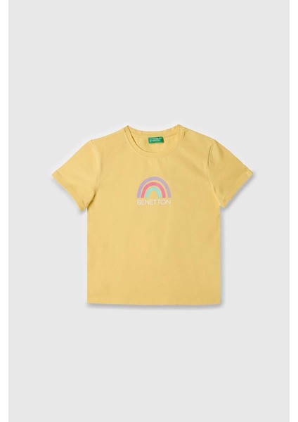 Kız Çocuk T Shirt Sarı BNT-G21814