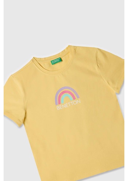 Kız Çocuk T Shirt Sarı BNT-G21814 modelleri