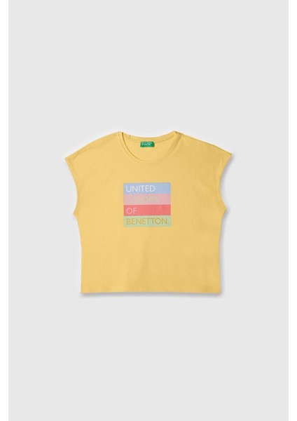 Kız Çocuk T Shirt Sarı BNT-G21766