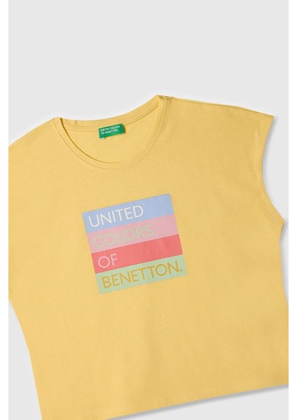Kız Çocuk T Shirt Sarı BNT-G21766 modelleri