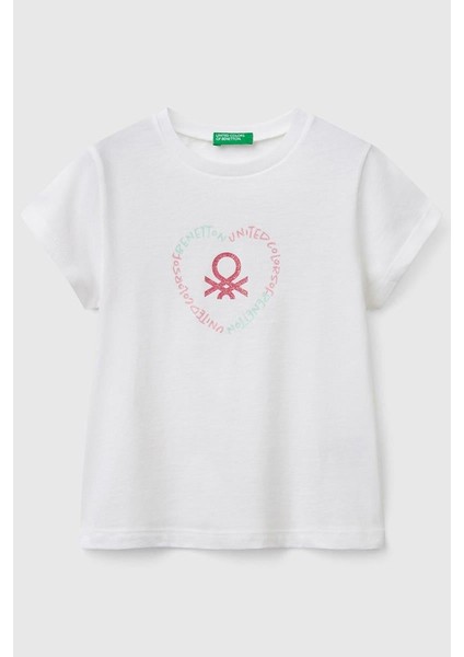 Kız Çocuk T Shirt Beyaz 3I1XG10HU