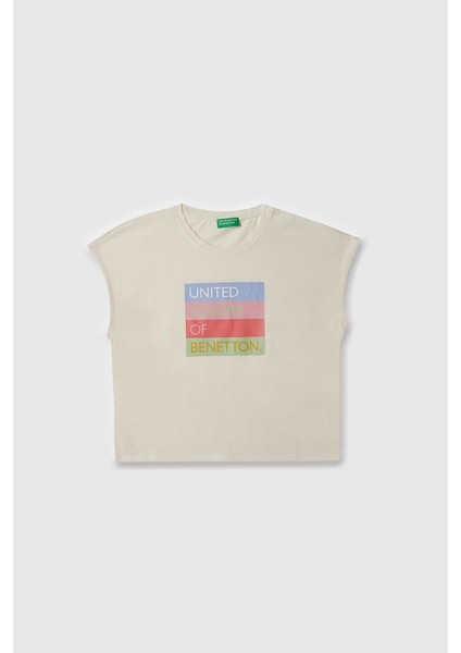 Kız Çocuk T Shirt Beyaz BNT-G21766