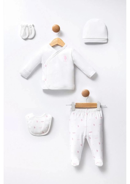 U.s Polo 5'li Hastane Çıkış Seti USB2358 Beyaz