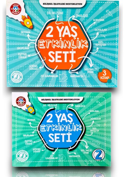 2 Yaş Etkinlik Seti, Eğitici Kitaplar modelleri