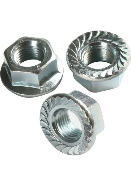 Altıköşe Flanşlı Somun M6 - 10 Adet