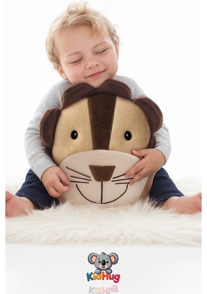 Çocuk Sırt Çantası Aslanlı 27 cm Erkek-Kız Çocuk Sırt Çantası [leo] Nakışlı Kumaş Çocuk Çantası