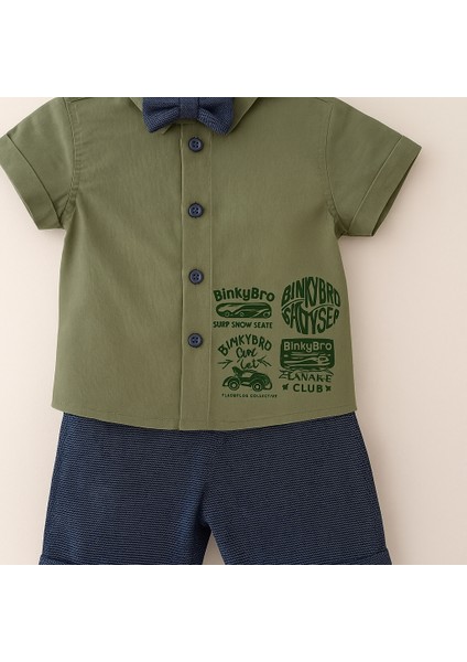 Erkek Bebek Erkek Çocuk 9-24 Ay Papyonlu Gömlek Takım fiyatları