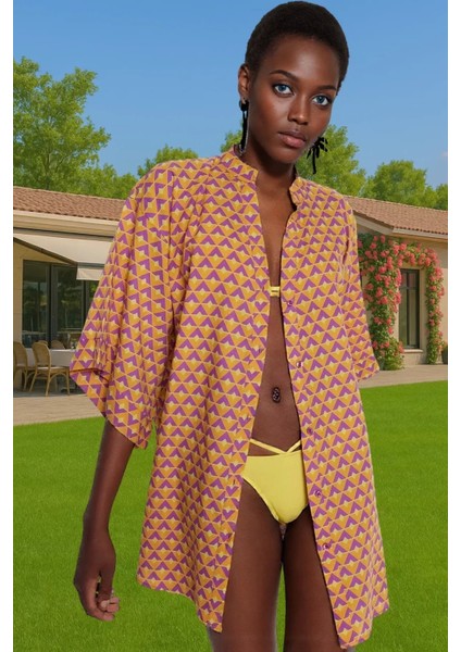 Kadın Yazlık Mini Pamuklu Plaj Elbisesi V Yaka Çiçek Desenli Konforlu Kesim Kaliteli Işçilik fiyatları