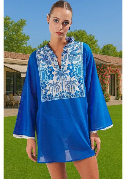 Yazlık Mini Plaj Elbisesi %100 Polyester Vual Kumaş Profesyonel Görünüm Modern Stil Modern Stil fiyatları