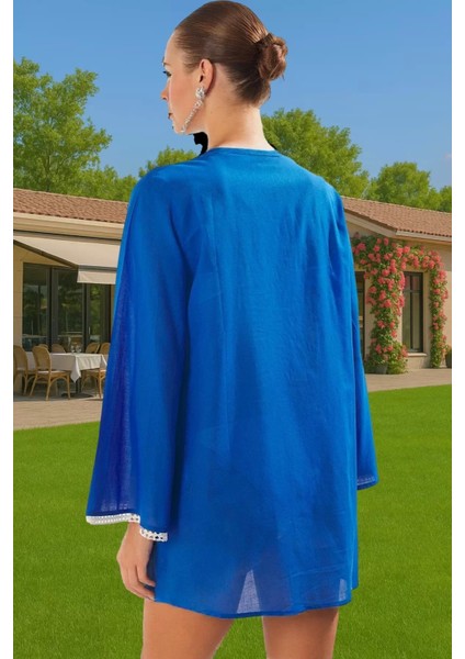 Yazlık Mini Plaj Elbisesi %100 Polyester Vual Kumaş Profesyonel Görünüm Modern Stil Modern Stil modelleri