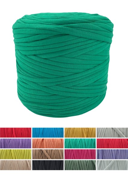 Yeşil 022 Örgü İpi Penye İp Büyük Boy 650 gr 130 mt