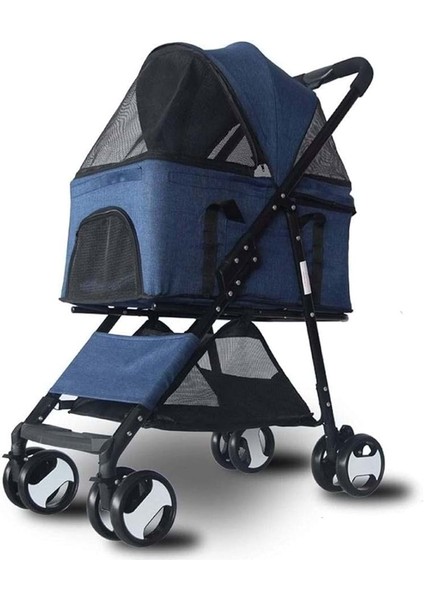 Kedi & Köpek Taşıma Arabası DTC802-BLUE