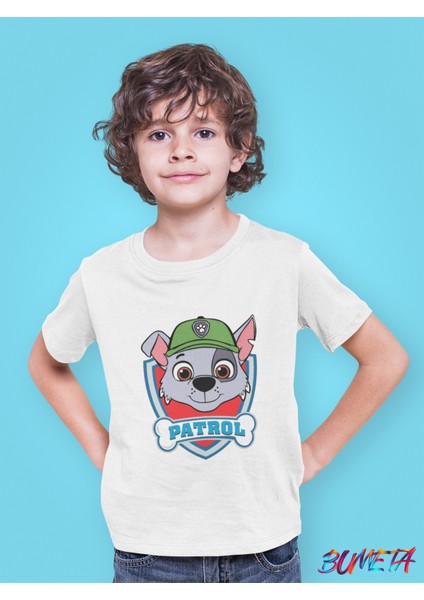 Doğa Dostu Kahraman Rocky Paw Patrol Çocuk Tişört T-Shirt
