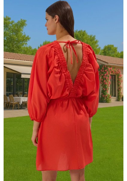 Yazlık %100 Pamuk Mini Elbise Vual Dokuma Tek Kol Balon Özenle Seçilmiş Profesyonel Görünüm modelleri