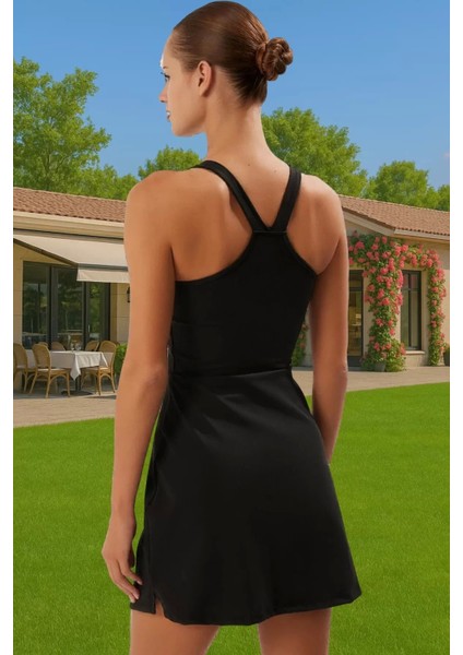 Kadın Yazlık Spor Elbise Kalın Askılı Nefes Alan Örme Kumaş Profesyonel Görünüm Konforlu Kesim modelleri