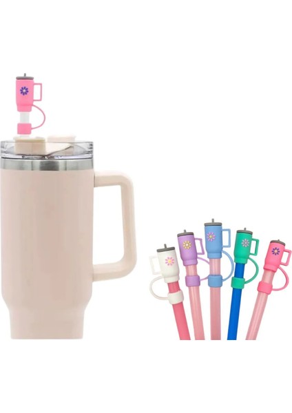 Pipet Tıpası Quencher Pipet Tıpası Çiçek Detaylı Pipet Tıpası