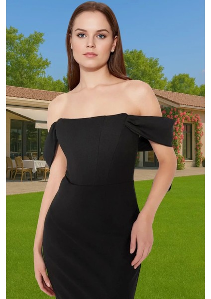 Şık Leopar Desenli Midi Abiye Elbise Polyester Yazlık Mezuniyet Elbisesi Dayanıklı Malzeme