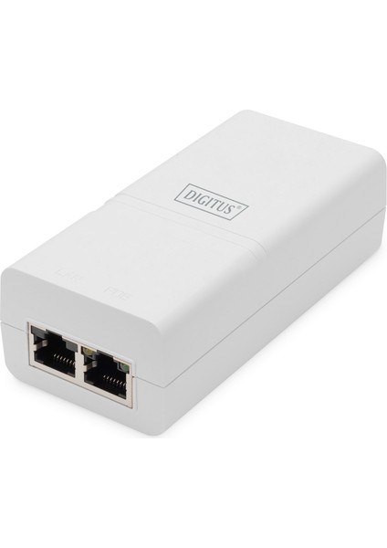 Gigabit Ethernet Aktif Poe+ Injektor, 802.3AT, 30 W, Beyaz Renk&lt;br&gt; digitus Gigabit Ethernet Active Poe+ Injektor, 802.3AT, 30 W, White
