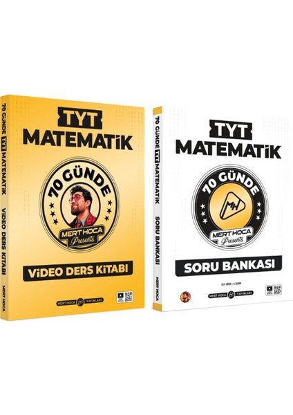 Mert Hoca Tyt 70 Günde Matematik Kampı ve Soru Bankası Seti 2 Kitap