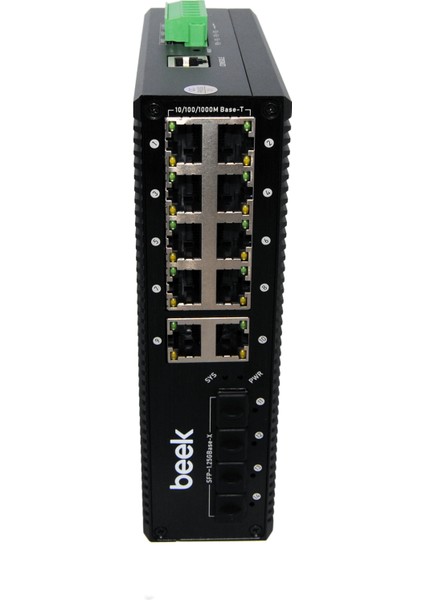 Yönetilebilir L2+ Endüstriyel Poe Switch&lt;br&gt; 8 x 10/100/1000T IEEE802.3AF/AT Poe+ Port (Port Başına 30.8 Watt) (Poe Güç Bütçesi Maks. 240 Watt)&lt;br&gt; 2 x 10/100/1000T (Combo)&lt;br&gt;