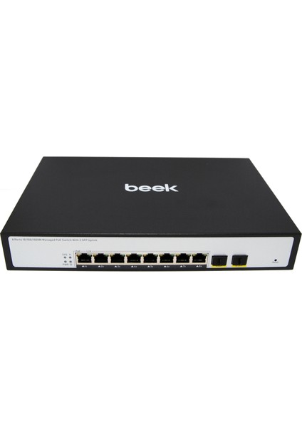 L2 Yönetilebilir Poe Switch&lt;br&gt; 8 x 10/100/1000MBPS IEEE802.3AF/AT Poe+ Port (Port Başına 30.8 Watt) (Poe Güç Bütçesi Maks. 120 Watt) &lt;br&gt; 2 x 10/100/1000BASE-T Sfp Yuva&lt;br&gt; bee