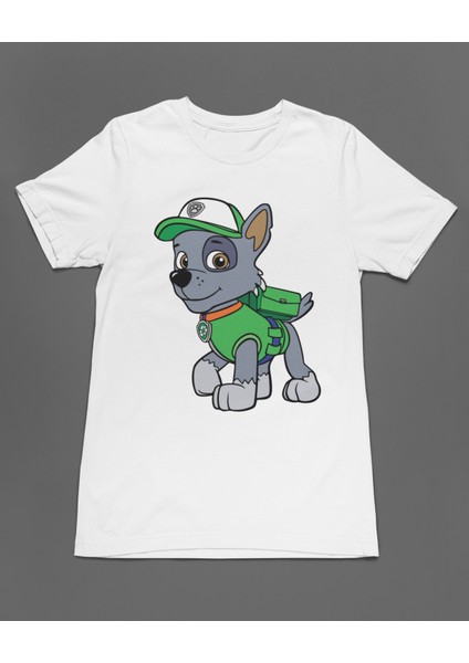 Rocky ile Geri Dönüşüm Görevi Paw Patrol Unisex Tişört T-Shirt fiyatları