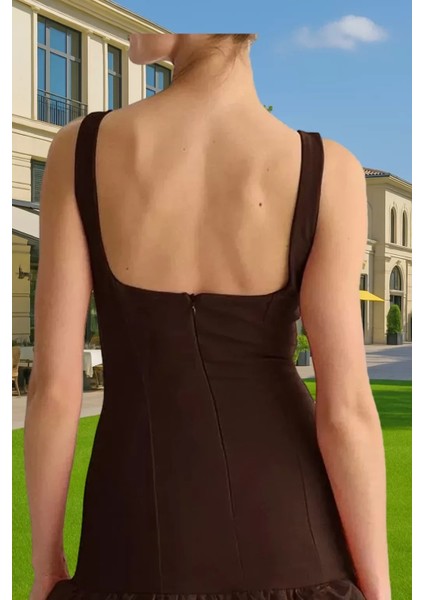 Yazlık Mini Elbise Astarlı Balon Etekli Kısa Gece Elbisesi Uzun Ömürlü Premium Kalite Seçkin Malzeme modelleri