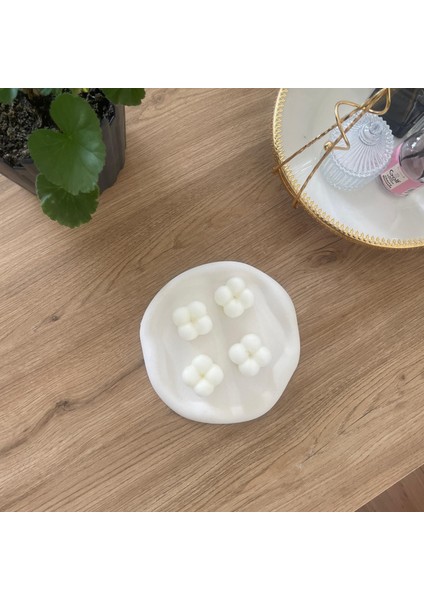 Seni Seviyorum Kartlı,bubble Tasarım Beyaz Kokulu Mum 4'lü indirimleri