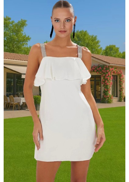 Kısa Saten Abiye Elbise Kare Yaka A Kesim Askılı Yazlık Mezuniyet Kaliteli Işçilik Özenle Seçilmiş fiyatları