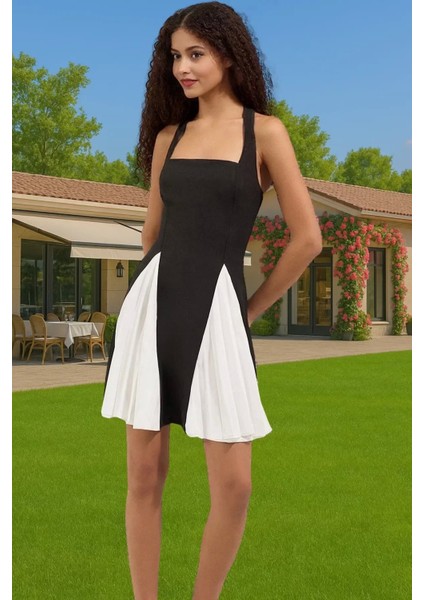 Kısa A Kesim Abiye Elbise Dokuma Kumaş Şık Tasarım Mükemmel Uyum Mükemmel Uyum Uzun Ömürlü